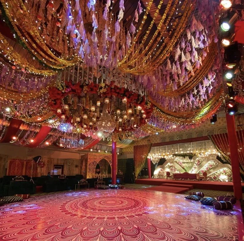 Colourful event hall